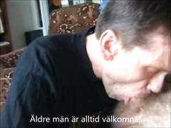 Swedish (svensk) older man sucking Svensk gubbe (facial)