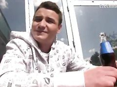 CZECH HUNTER 354 - Daddy With Big Cock Fucks Bareback A Twinks Tight Ass