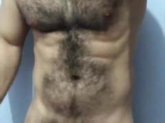 Hairy guy shows his beast