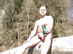 uncut nudist chub drying in the winter sun