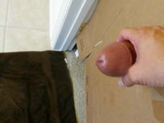 Real gloryhole huge cumshot from a big cock